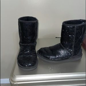 Sparkle Pre Loved Ugg Black boot